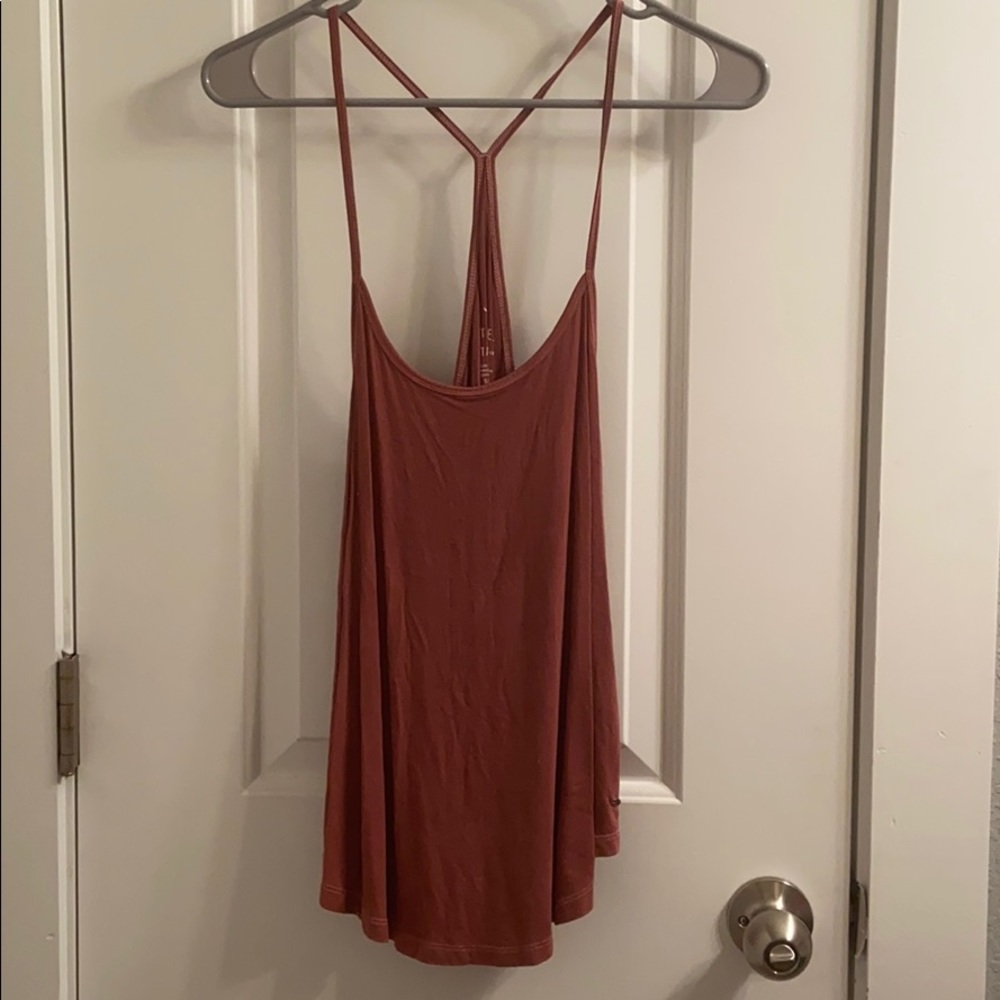 american eagle red tank